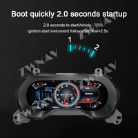 ZWNAV 1920*720 LCD Digital Cluster Virtual kokpit untuk Chevroler Camaro 2015-2023 Panel instrumen Speedometer layar dasbor