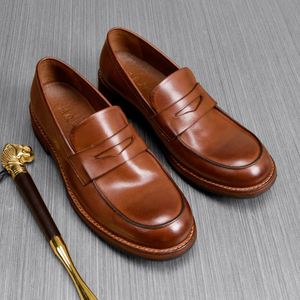Chaussures décontractées de luxe pour hommes en cuir véritable, semelles antidérapantes, souples, respirantes, légères, personnalisables, imprimés animaliers automne - Product Image 2