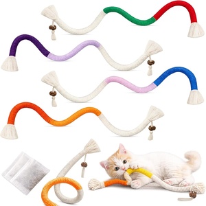 <b>Toys</b> <b>for</b> <b>Pet</b> <b>Interactive</b> Movement <b>Toys</b> Cat Bite Rope Chewing Stick Self-Entertainment Relieves Boredom Teases Cat Cotton Rope - Product Image 1