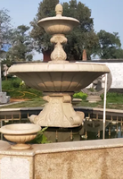 Fuente de Granito de Estilo Moderno de Lujo MILY, Exquisita Fuente de Exterior Tallada a Mano de Alta Calidad Personalizable con Acabado Martillado