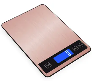 مقياس إلكترونيات مطبخ منزلي 5/1 جرام للبيع بالجملة ميزان رقمي من الفولاذ المقاوم للصدأ للوزن في المطبخ