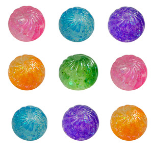 Jouet anti-stress transfrontalier très populaire, boule de décompression scintillante et colorée en forme de boulette vapeur - Product Image 4