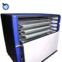 Oven Pengering Sablon Sutra Udara Panas 6 Tingkat Tipe Lantai Besar SGW, Kabinet Pengering Bingkai Sablon Kedap Udara Bergerak untuk Sablon