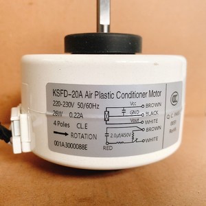 ไฮเออร์มอเตอร์เครื่องปรับอากาศ KSFD-20A 220-230V 26W 4 ขั้วอะไหล่พัดลมในร่ม - Product Image 1