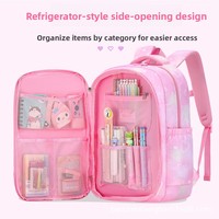 Ensemble de trois pièces best-seller transfrontalier : Sac à dos en nylon respirant et imperméable avec motif papillon bleu violet