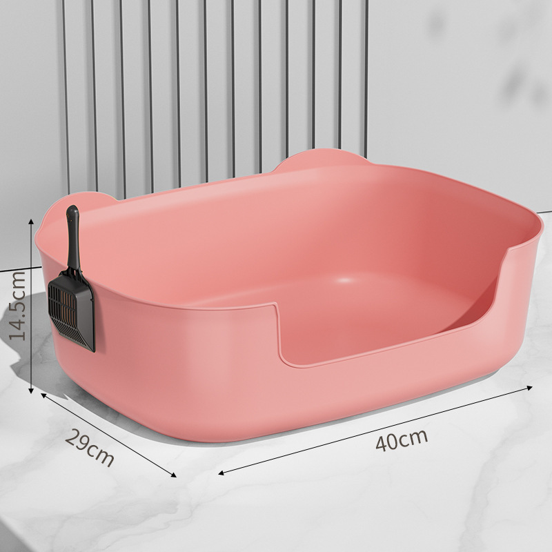 Gamelle pour chat monobloc, rose pêche
