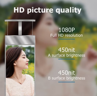 Kios Informasi Layar Sentuh Interaktif OEM, Signage Digital Dalam Ruangan, Layar LCD Iklan 32-55 Inci