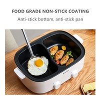 Ustensiles de cuisine multifonctionnels antiadhésifs pour la maison, marmite à vapeur pour la cuisson des aliments, marmite électrique