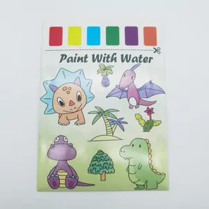 2023 New Arrival Children's Pocket Watercolor Book DIY Painting Book Improve Creativity Thickened Painting Book with Brush