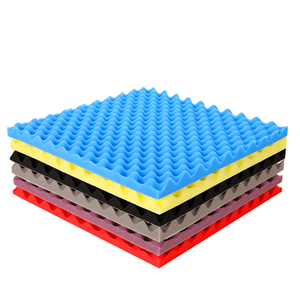Self-adhesive Soundproofing Panel <b>Colorful</b> Insulation Material Square Egg Foam Board Sound Insulation Rubber - Product Image 2