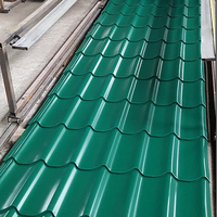 Tôle d'acier ondulée enduite par couleur galvanisée de tuiles