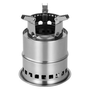 Estufa de Leña Portátil para Exteriores, de Acero Inoxidable, Plegable, Resistente al Viento, para Acampar y Cocinar, para 1-5 Personas - Product Image 1