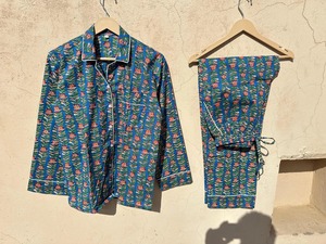 Conjunto de Pijama de Algodón Puro para Mujer, Ropa de Dormir de Manga Larga con Estampado Floral, Pijama Boho, Ropa de Estar Suave y Cómoda para Mujer - Product Image 5