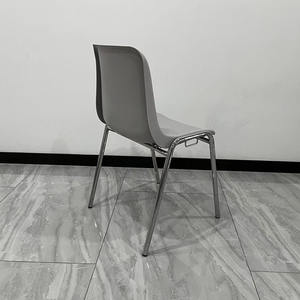 Chaise d'étudiant Ergonom colorée empilable salle de réunion de conférence lien d'aéroport chaise d'école de liaison en plastique avec crochet - Product Image 5