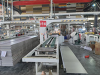 Vente chaude usine : Panneau mural géométrique SPC WPC de haute qualité, en fibre de charbon, étanche, placage bois, pour décoration intérieure domestique