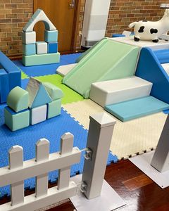 Tùy chỉnh màu xanh và bạc hà mẫu giáo đầy màu sắc an toàn bọt khối mềm trẻ em leo lên và thu thập dữ liệu hoạt động mềm chơi cho mầm non - Product Image 6