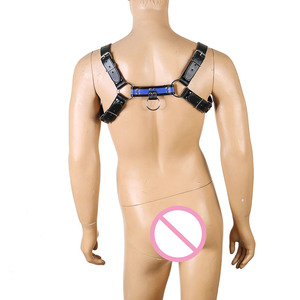 Imbracatura Bondage da <span class=keywords><strong>uomo</strong></span> in pelle sintetica per giocattoli BDSM-giocattoli sessuali a colori personalizzati - Product Image 4