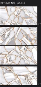 100% Premium Marble Glossy Series Azulejo de pared Estilo de diseño moderno 300X600 MM Aplicación de pared con acabado brillante para villas - Product Image 2