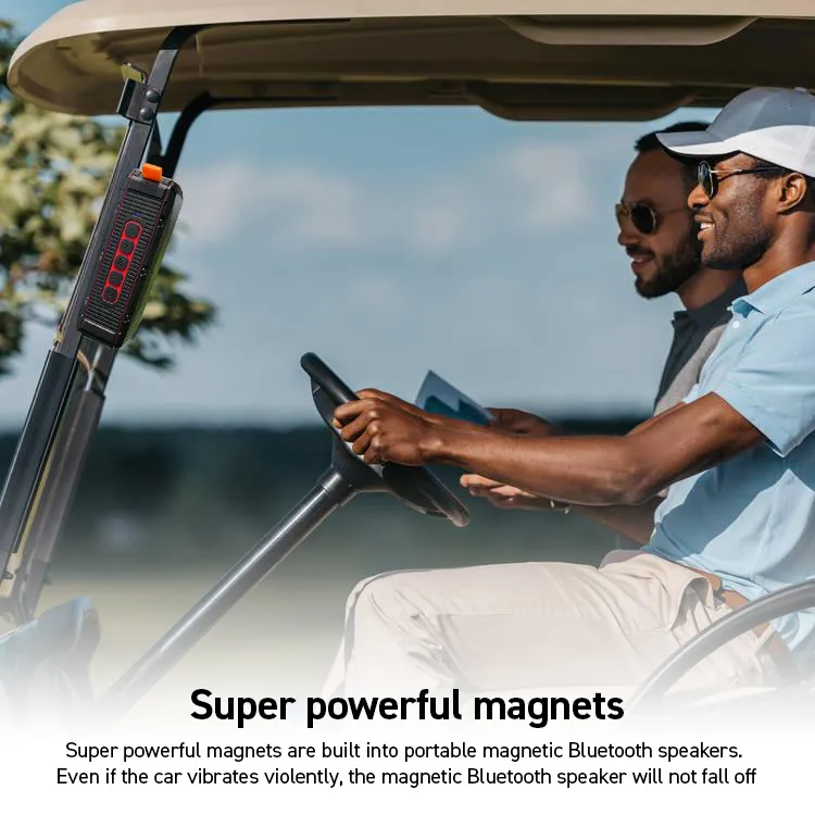 Magnetik Golf cart speaker IPX 6 tahan air 10w stereo Golf hadiah untuk pria seperti golf hadiah