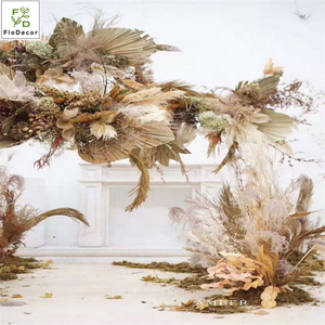 Venta al por Mayor de Hojas de <span class=keywords><strong>Palma</strong></span> Secas Artificiales Naturales Procesadas, Hojas de Abanico Secas Blanqueadas para Decoración de Arreglos Florales de Boda - Product Image 3