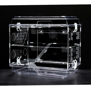 Grande borsa criceto di lusso acrilico trasparente criceto Villa cavia il mio vicino Totoro riccio piccolo animale gabbia piena - Product Image 3