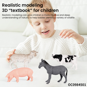 4 pezzi di simulazione di maiale di mucca di pecora asino di plastica animale da <span class=keywords><strong>fattoria</strong></span> modello figure giocattoli <span class=keywords><strong>per</strong></span> <span class=keywords><strong>bambini</strong></span> - Product Image 3