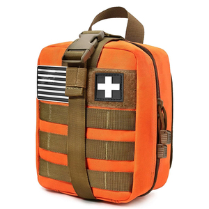 Sac de transport léger et portable en polyester avec fermeture éclair, système Molle, imperméable, pour ambulance, trousse de premiers secours, EMT, EDC, Ripstop - Product Image 1