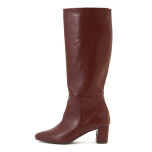 Phụ Nữ Vừa Gót Rộng HƠN Bê Khởi Động Giày Vòng Ngón Chân Chỉ Chunky Gót Đầu Gối Cao Khởi Động Cho Phụ Nữ - Product Image 2