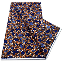Tela Africana 100% Algodón, Estampado Batik, Tela Ankara Encerada para Vestidos