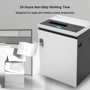 CM-3500 24 giờ không ngừng văn phòng nhiệm vụ nặng nề A3 giấy Shredder 50 tấm cắt chéo P4 CD DVD băm nhỏ Máy 160L khối lượng lớn - Product Image 6
