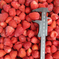 Nouvelle saison en vrac 10kg de fraises glacées au parfum de friture en carton IQF fraises fruits en chine/Vietnam/egypte