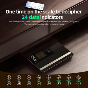 เครื่องชั่งน้ำหนักอัจฉริยะ รุ่น Unique ขนาด 30x30 ซม. หน้าจอดิจิตอล แบตเตอรี่ในตัวแบบชาร์จได้ เซ็นเซอร์ความแม่นยำสูง สำหรับห้องน้ำ - Product Image 4