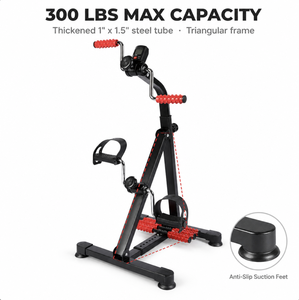Bicicleta estática de rehabilitación vertical con pantalla LCD y resistencia ajustable <span class=keywords><strong>para</strong></span> brazos y piernas, ideal <span class=keywords><strong>para</strong></span> personas <span class=keywords><strong>mayores</strong></span> y recuperación de accidentes cerebrovasculares en el hogar. - Product Image 6