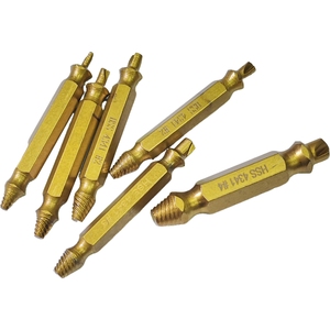 6 pezzi estrattore a vite danneggiato doppio lato di alta qualità punte di rimozione del bullone <span class=keywords><strong>Extractor</strong></span>-ef001 - Product Image 5