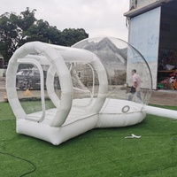 Yuedong 9.8ft + 4.9ft extérieur clair démo gonflable bulle ballon maison Camping château plein d'entrain Igloo tente