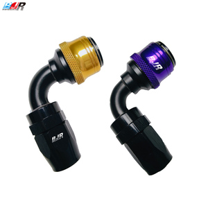 Raccordo rapido girevole BJR per auto, in alluminio resistente, nuovo, viola, AN12 AN16 AN20, a 90 gradi, con attacco a una mano e raccordi AN - Product Image 6