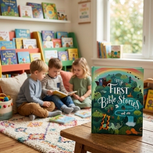 Le Mie Prime Storie Bibliche: Libro Illustrato con Copertina Rigida e Rilegatura Perfetta, Storie per Bambini Personalizzate - Product Image 1