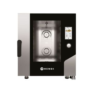 HENDI 7 X GN 1/1 Forno Elettrico a Convezione e Vapore con Controllo Touch Screen e Vapore Diretto per Cottura - Product Image 1