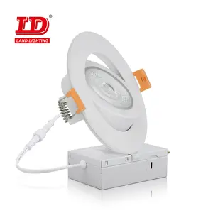 9W 12W 4 Polegadas 110V Lâmpada Residencial Do Hotel Branco Cob Recesso Luz de Teto Rotativo Levou Holofotes Para Casa