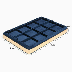 New Suede Leather Display Tray for Necklace Watch Ring Earring Jewelry Stand or Tray - Product Image 1