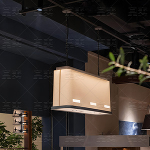 Suspension moderne à bande longue E27 LED, hauteur réglable, pour éclairage de restaurant, bar, café - Product Image 1