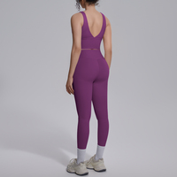 Ensemble soutien-gorge et short de yoga athlétique personnalisé pour femme, en nylon double face, respirant, à dos en V, taille haute, avec contrôle du ventre