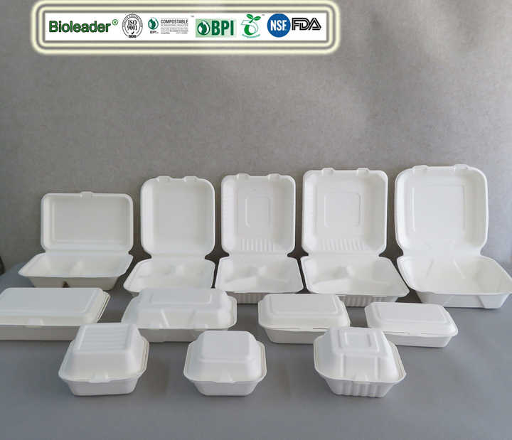 PFAS Free High Quality Disposable Biodegradable Lunch Box Food Boxes ...