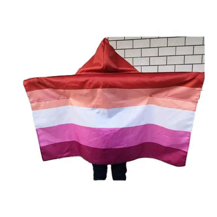 Custom Pride Rainbow Body Flag 3' x 5' - Gay Cape Fan Flags 90 x 150 cm - Banner 3x5 ft