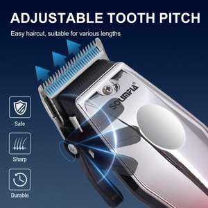 Solimpia เครื่องโกนหนวดไฟฟ้าสำหรับผู้ชาย, เครื่องโกนหนวดไฟฟ้าแบบชาร์จ USB พกพาได้เครื่องไล่ระดับสีสไ<span class=keywords><strong>ต</strong></span>ล์<span class=keywords><strong>ยอด</strong></span><span class=keywords><strong>นิยม</strong></span> - Product Image 5