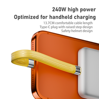 Nouveau design, câble de données USB Type-C vers Type-C en cuivre pur, 80 Gbps, 16K HD Audio, transfert flash, charge 240W, pour ordinateur