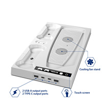 Accessoires pour console P5 : Ventilateur de refroidissement, radiateur, support de charge avec crochet pour casque, coque anti-poussière