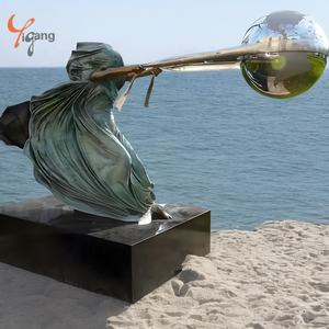 Sculpture en cuivre coulé en laiton personnalisé de haute qualité grand extérieur métal Art Force <span class=keywords><strong>Nature</strong></span> terre <span class=keywords><strong>mère</strong></span> <span class=keywords><strong>Gaia</strong></span> Bronze métal artisanat - Product Image 4