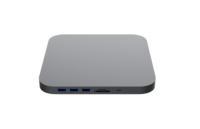 Hub Mac Mini gris M1/M2 PRO pour lecteur de carte USB Apple M1 Hub M.2 Ssd Type c avec boîtier de disque dur