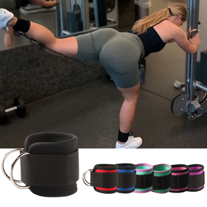 OEM Réglable Unisexe Hanche Jambe Exercice <span class=keywords><strong>Tube</strong></span> Bandes Durable En Métal D Anneau Gym <span class=keywords><strong>Cheville</strong></span> Sangles <span class=keywords><strong>pour</strong></span> Machines à Câble - Product Image 1